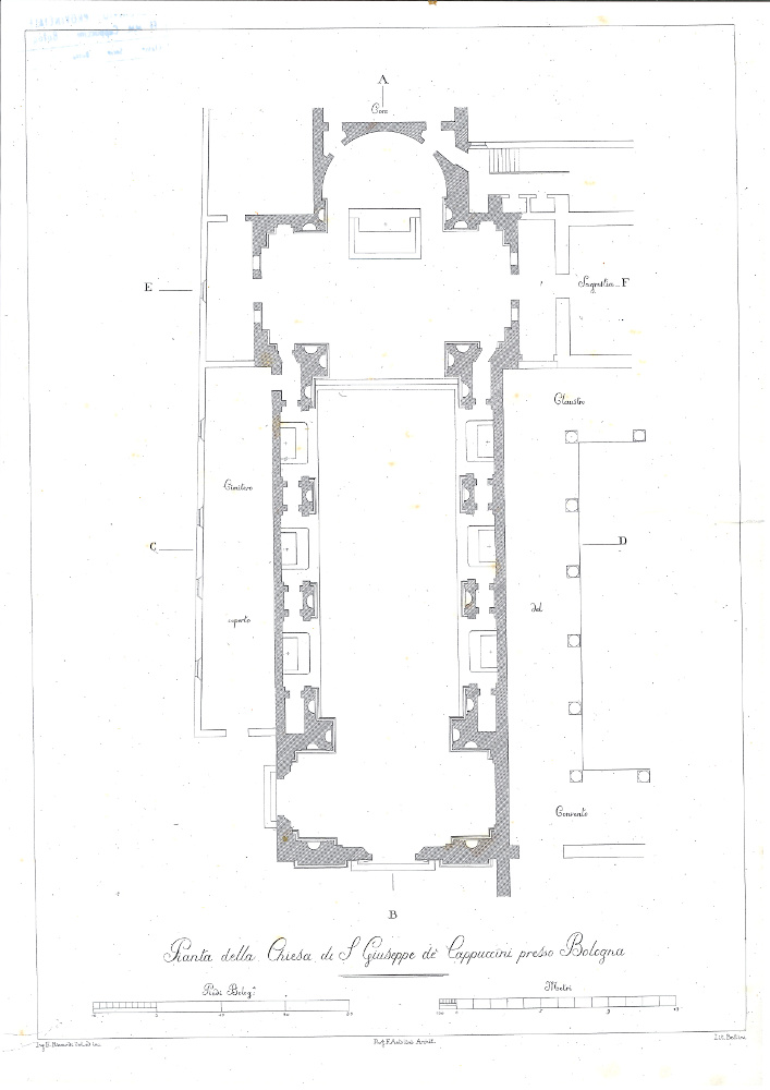 Antolini - pianta del Santuario di San Giuseppe Sposo