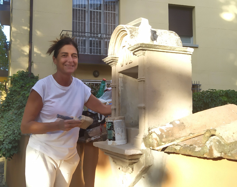 Dott.ssa Maria Cristina Spagna al lavoro a San Giuseppe